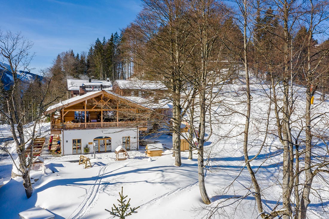 Brösel Alm am Sudelfeld Bayrischzell im Winter